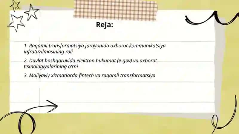 Raqamli transformatsiya jarayonida axborot texnologiyalarining oʻrni 2