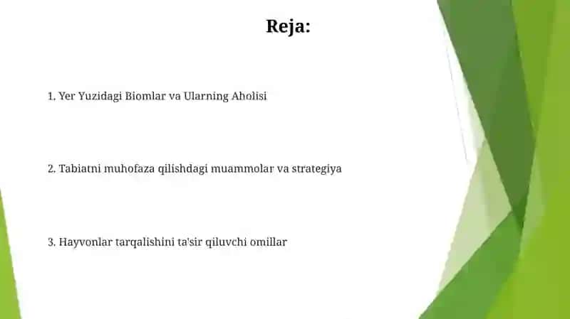 Migratsiya naqshlari va mavsumiy ko'chishlar 2