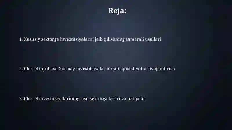 Investitsiya jalb qilishning samarali usullari 2