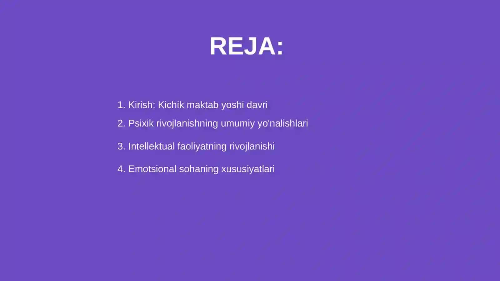 Kichik maktab yoshi davrida psixik rivojlanish xususiyatlari 2