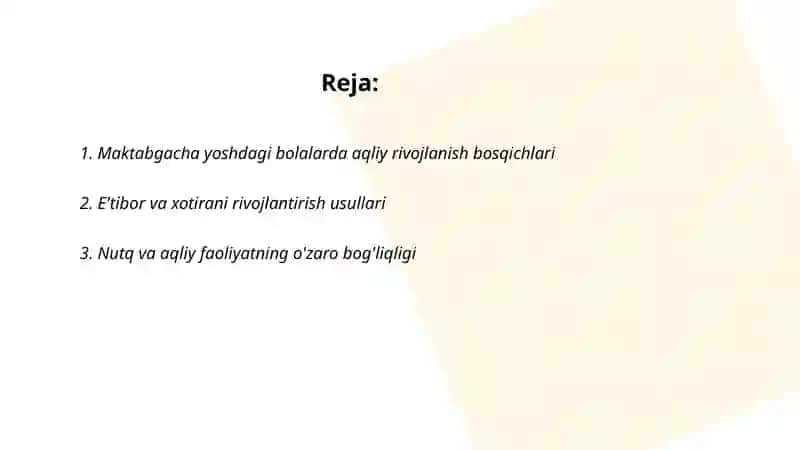 Maktabgacha yoshdagi bolalarda aqliy tarbiya 2