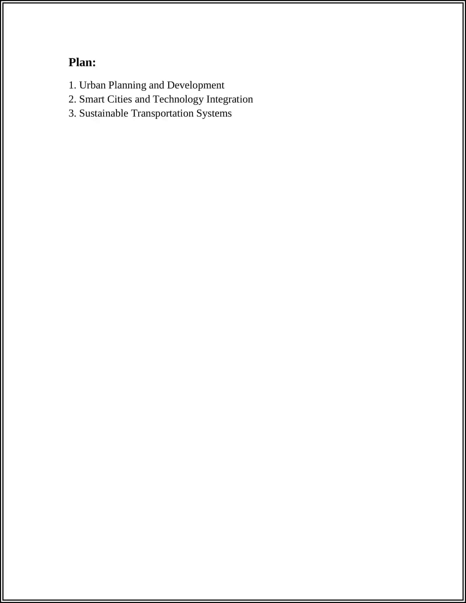 CITIES AND INFRASTRUCTURE 2