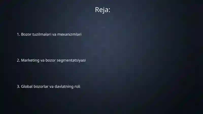Bozor munosabatlari 2
