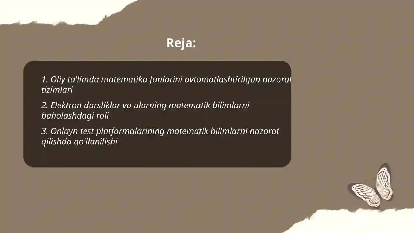 Matematika Fanlari Elektron Ta'limi 2