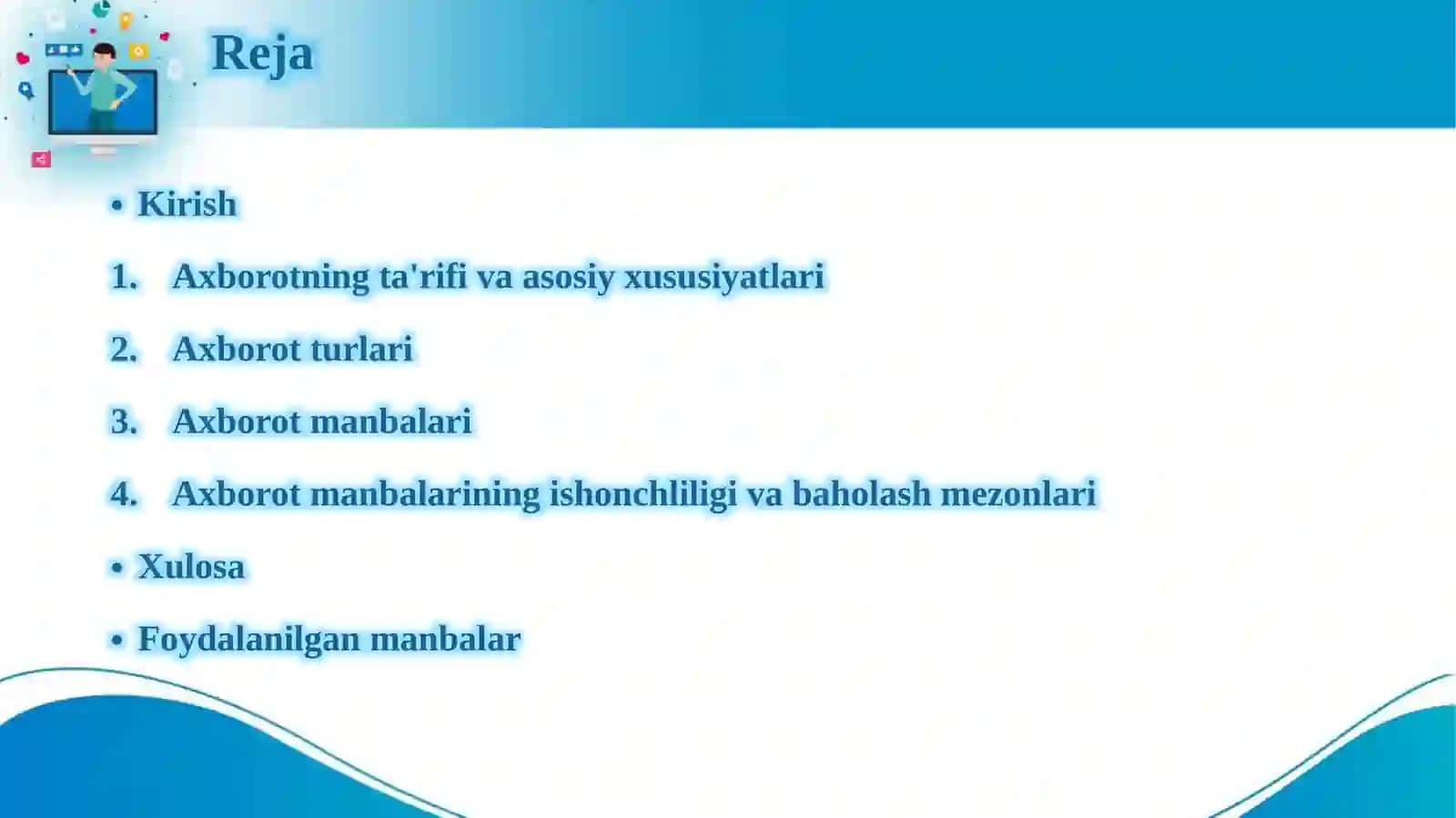 Axborot nima va uning manbalari 2