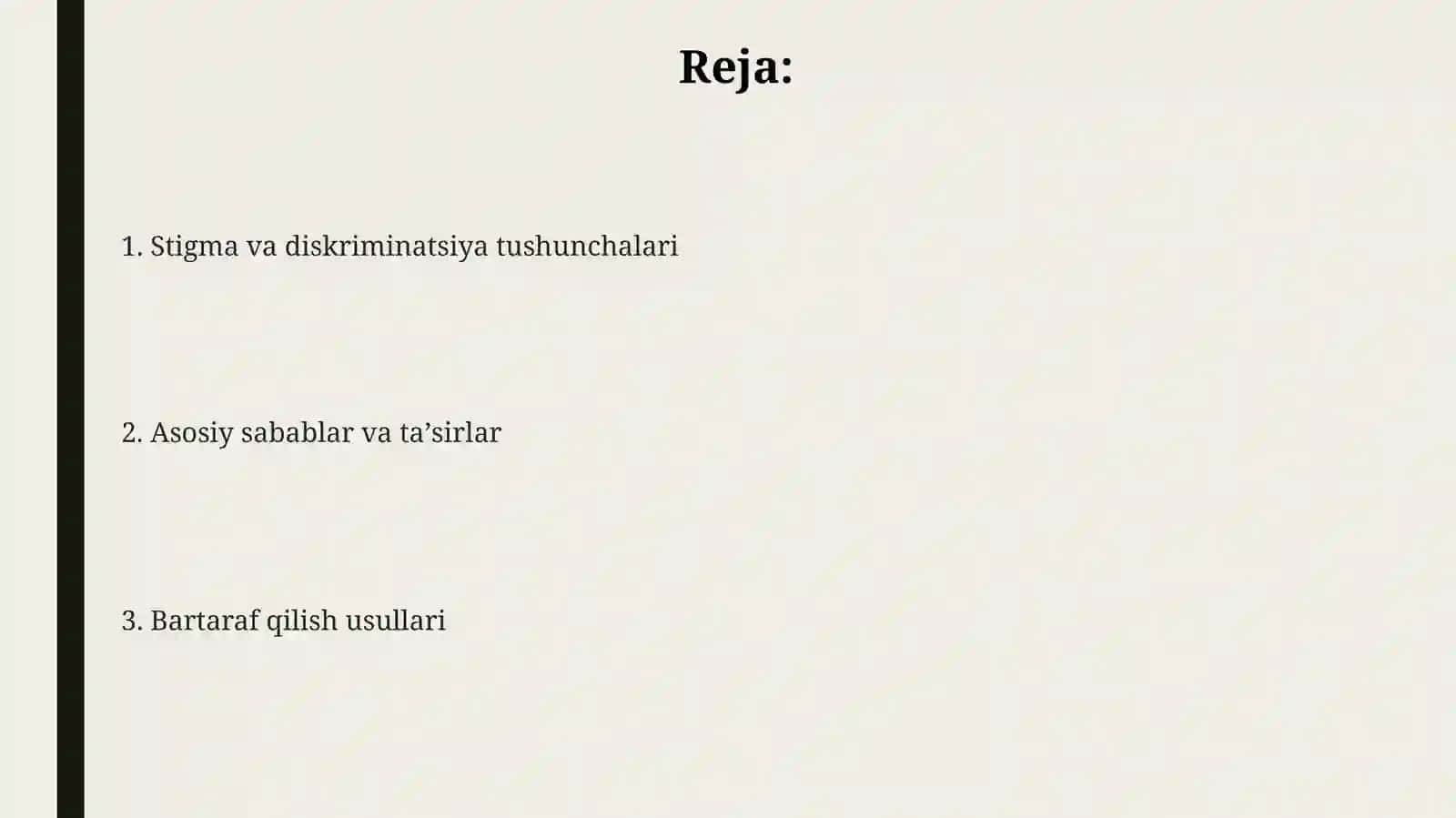 Stigma va diskriminatsiyani bartaraf qilish. Stigma va diskriminatsiya tushunchalari 2