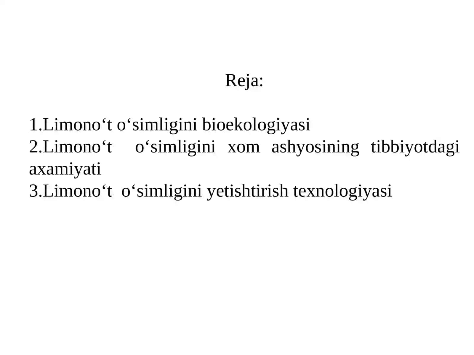 Limono‘to‘simligini yetishtirish texnologiyasi 2