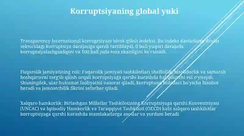 Korrupsiyaga Qarshi Kurashning Jahon Tajribasi 2