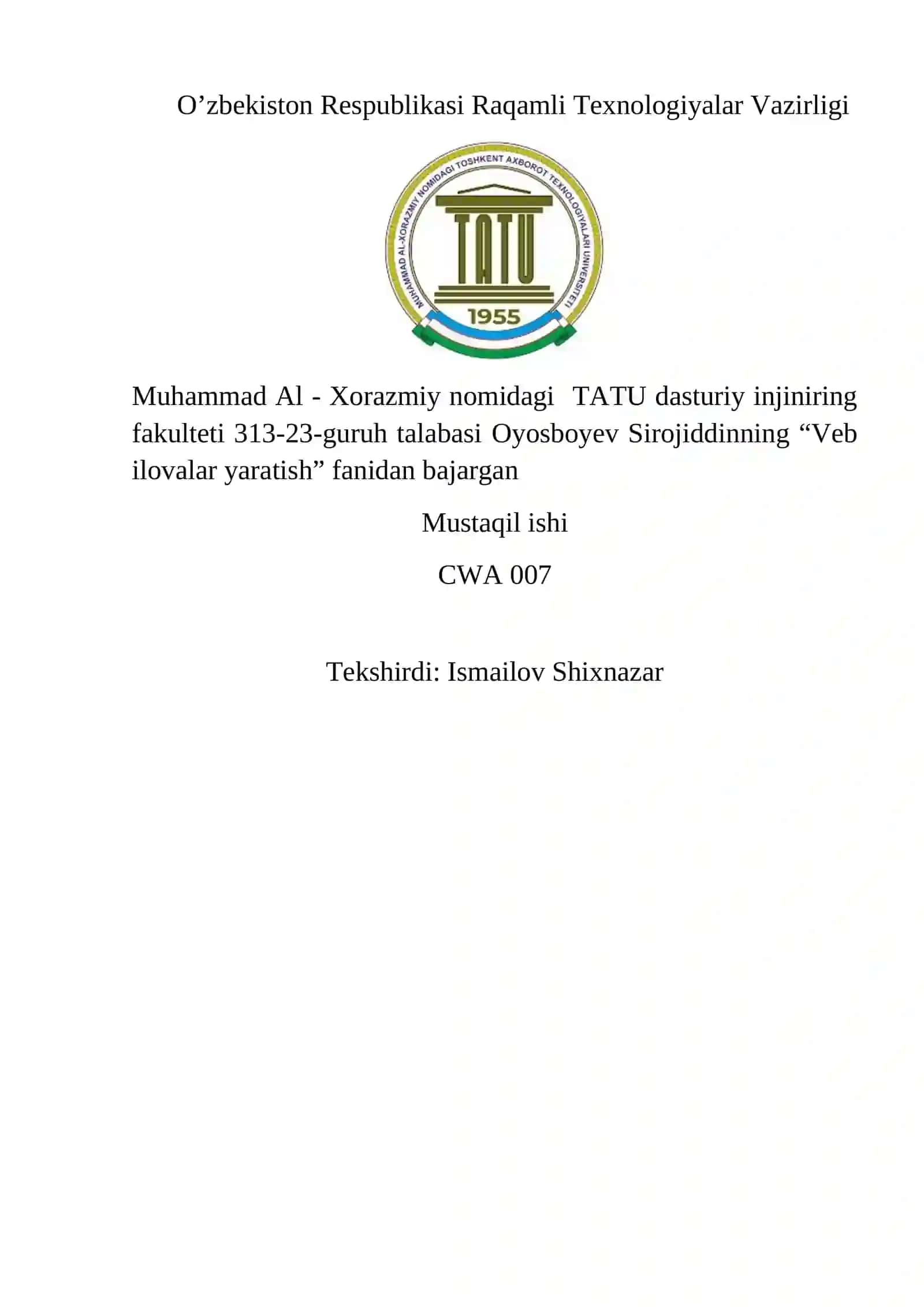 Veb ilovalarda fayllarni yuklash va yuklab olish 2