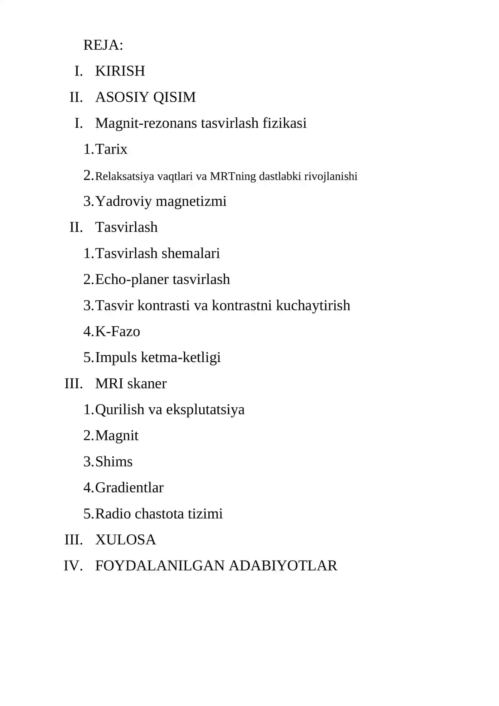 Magnit-rezonans tomografiyasi (MRT)ning fizik asoslari 2