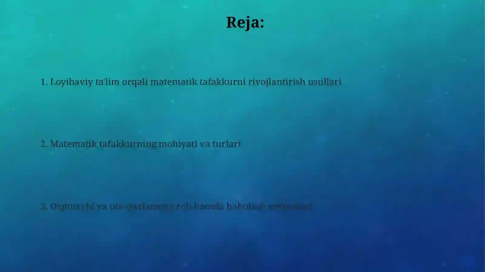 O`quvchilarda matematik tafakkurni rivojlantirish usullari 2