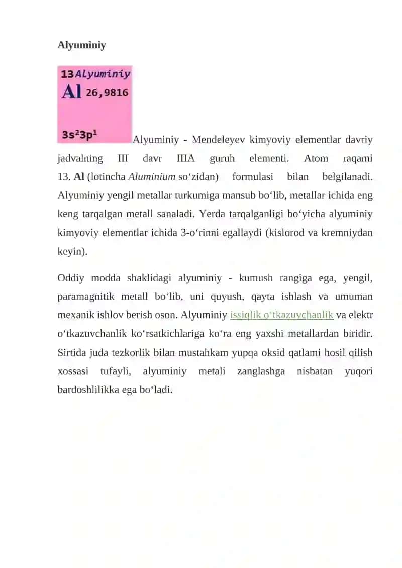 Alyuminiy 2