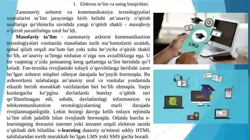 LMS (learning management systems) ta’limni boshqaruv tizimlari 2
