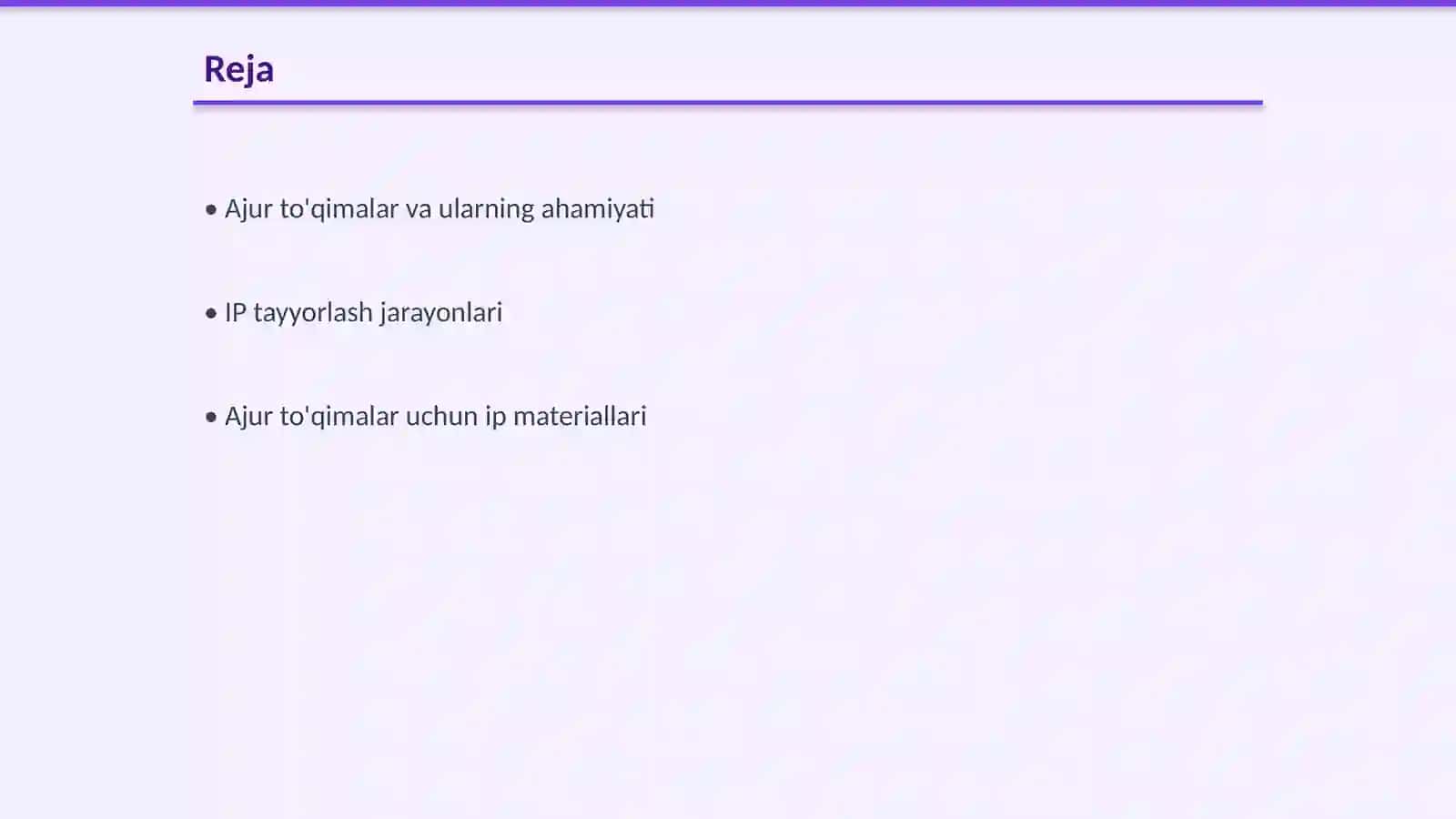 AJUR TO'QIMALAR ISHLAB CHIQARISH UCHUN IP TAYYORLASH 2