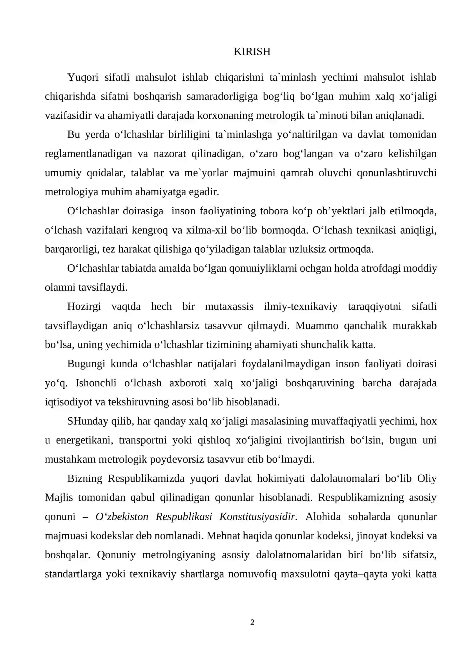 SUYUQLIK VA GAZLAR MIQDORINI O‘LCHASH USULLARI 2