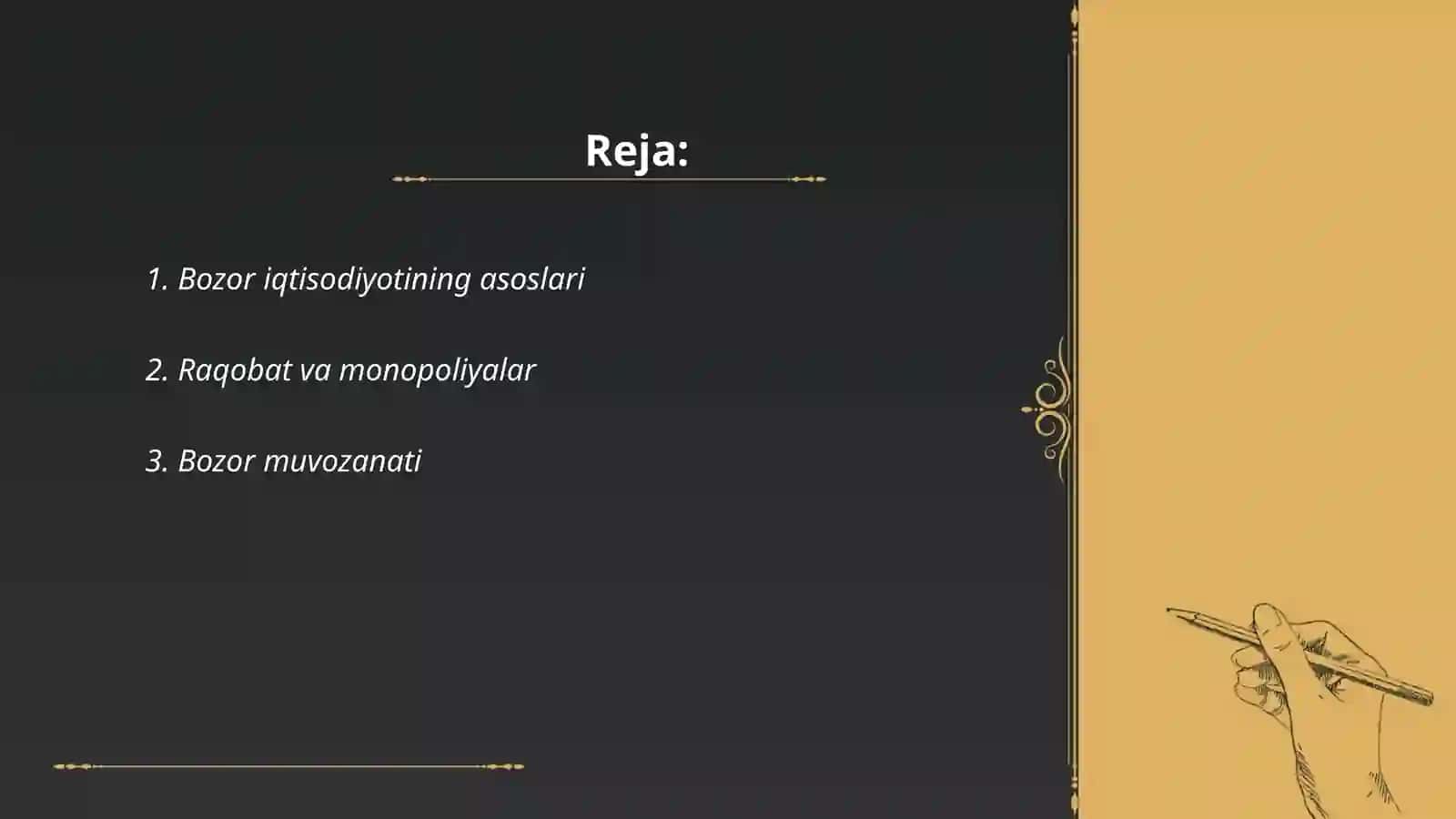 Bozor iqtisodiyoti 2