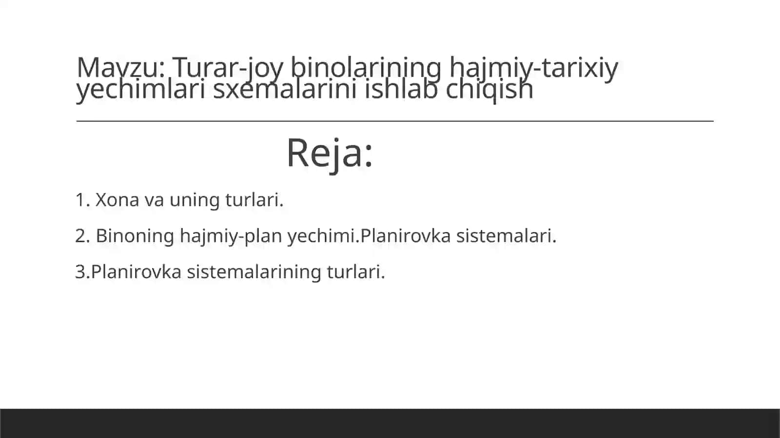 Sanoat va fuqaro binolari arxitekturasi fanining amaliyot darsidan bajardilari 2