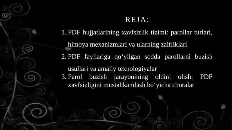 PDF fayllariga qo‘yilgan sodda parollarni buzish 2