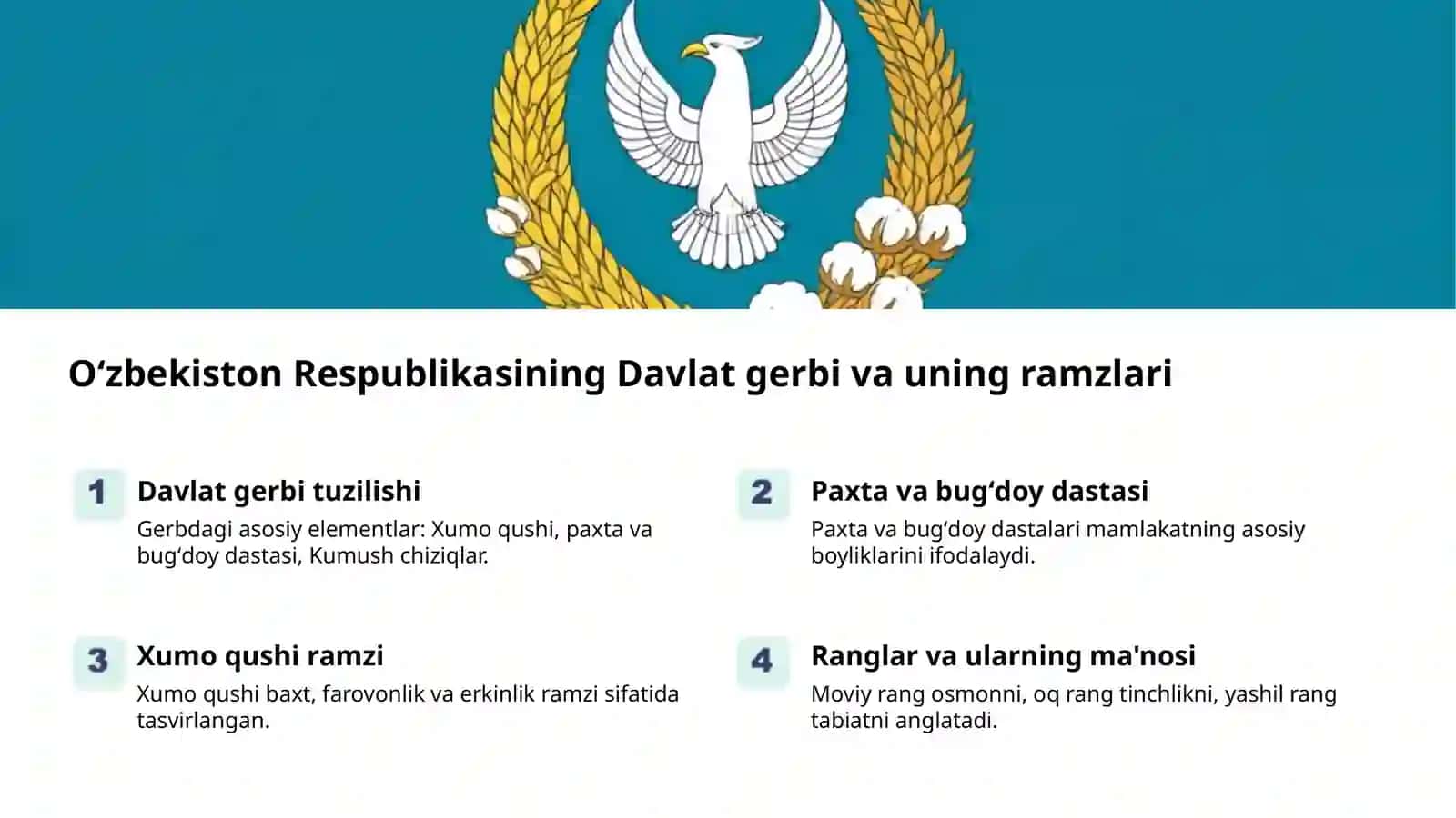 Oʻzbekistonning ulugʻvor ramzlari 2