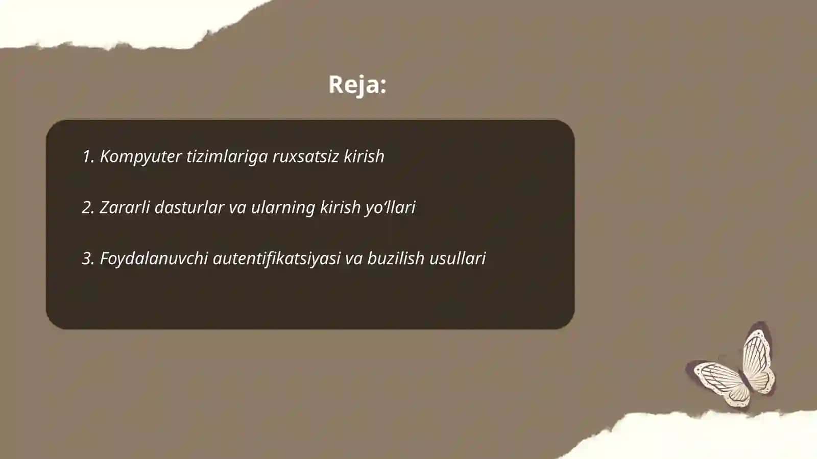 Kompyuter tizimlariga ruxsatsiz kirishlarning yo‘llari 2