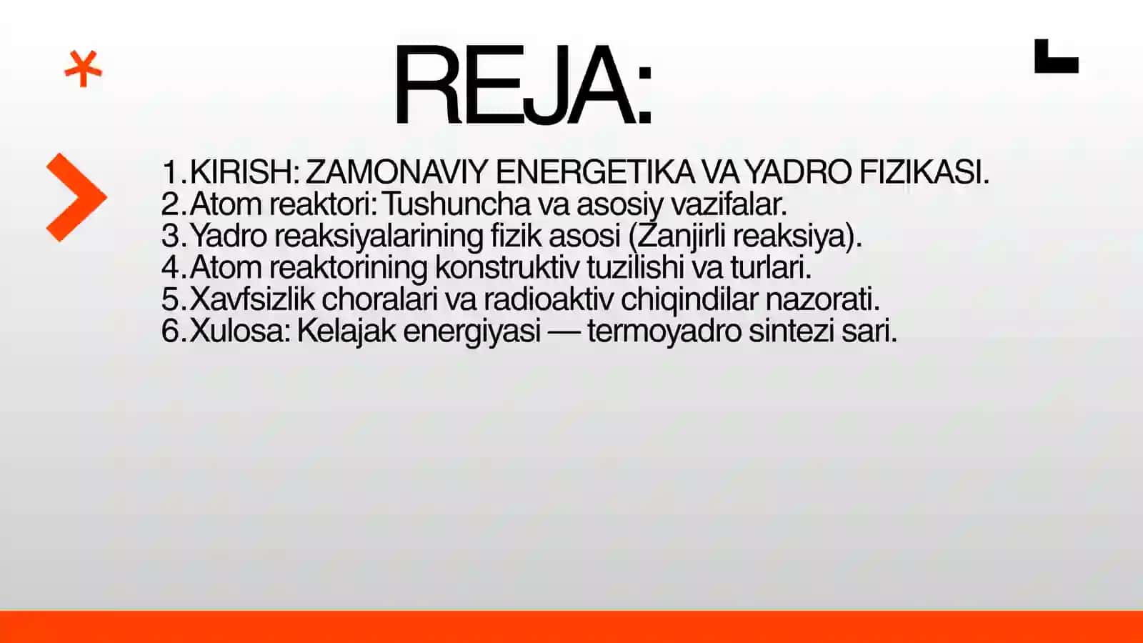 YADRO REAKTORLARI VA ULARNING TURLARI 2