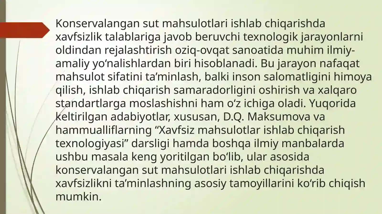 Konservalangan sut mahsulotlari ishlab chiqarish 2