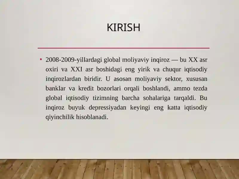 2008-2009-YIL GLOBALMOLIYAVIY INQIROZI 2