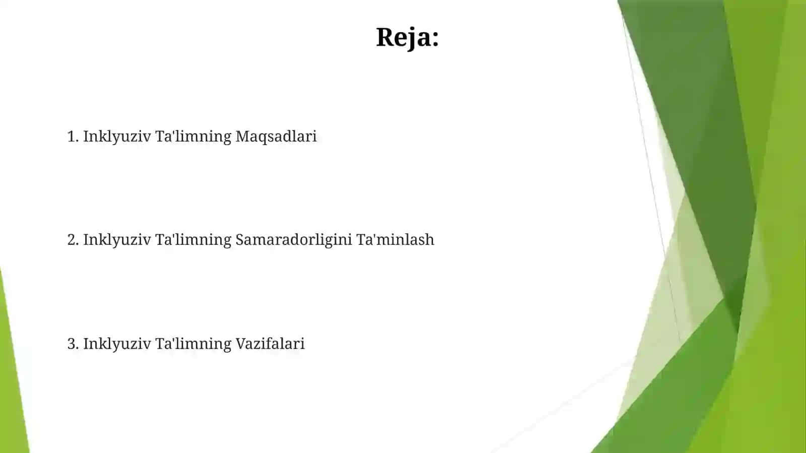 Inklyuziv ta'limning maqsad va vazifalari 2
