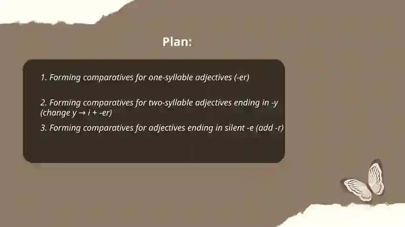 Comparative adjective 2