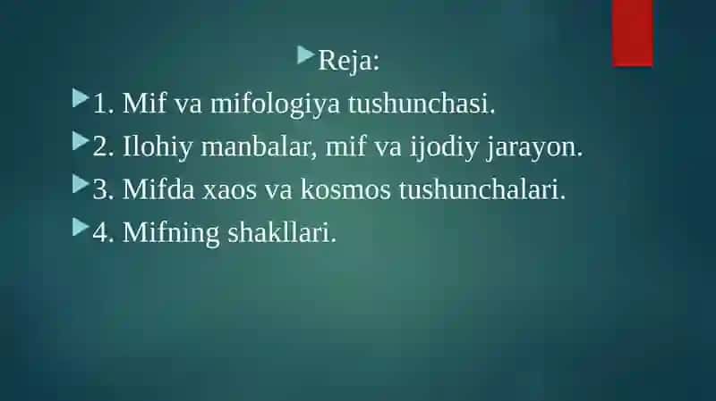 Eng qadimgi Sharq va G‘arbada biyotida mif va xalq og‘zakiijodi 2