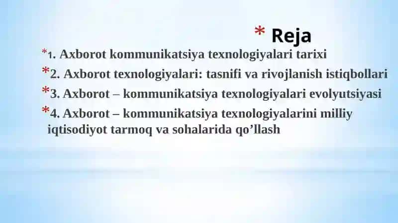 Axborot-kommunikatsiontexnologiyalarvatizimlarningasosiytushunchalarivatasnifi 2