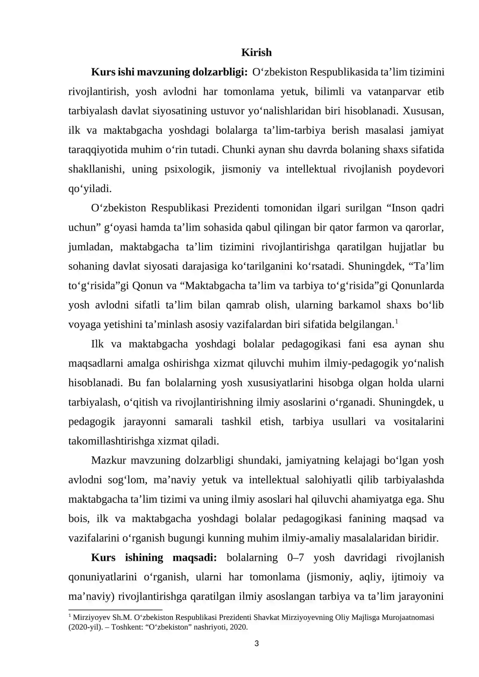 Ilk va maktabgacha yoshdagi bolalar pedagogikasi fanining maqsad va vazifalari 2