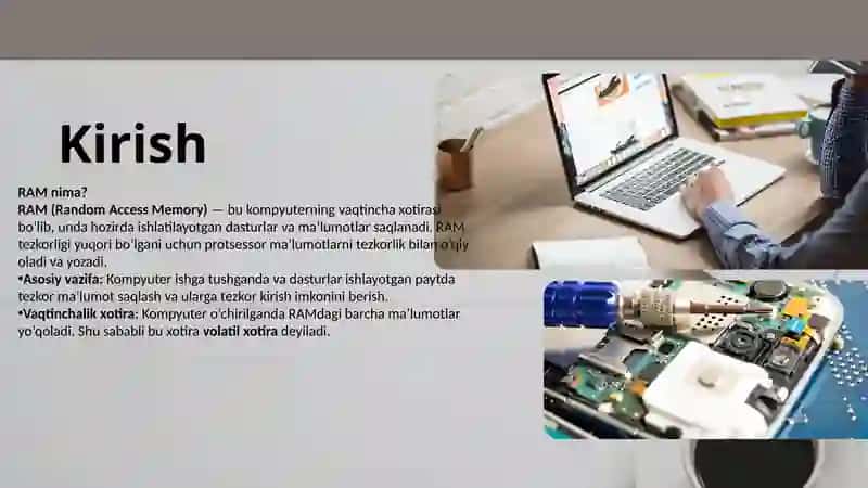 Operativ xotira (RAM) haqida 2