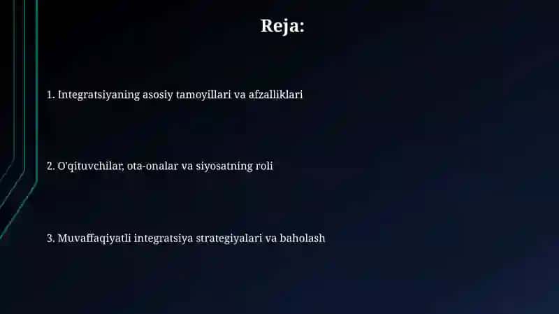 Integratsiya asoslari va muhit 2