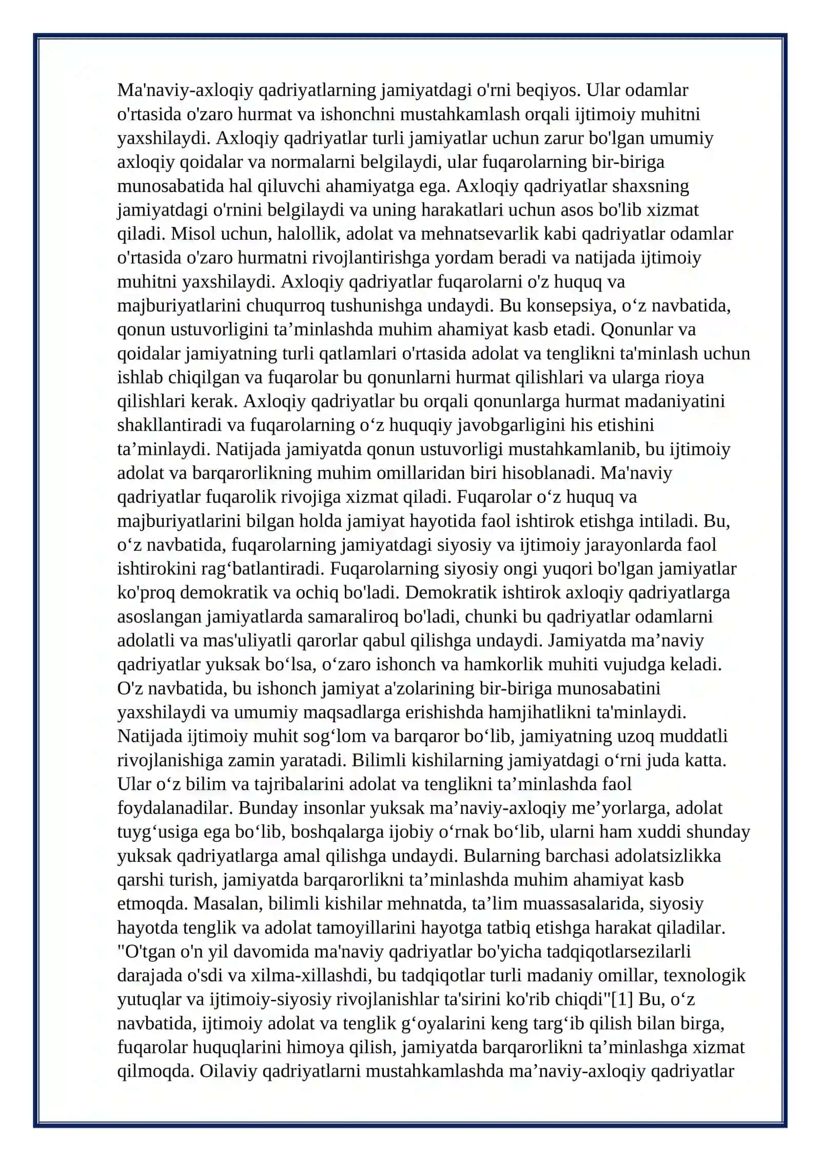 AXLOQIY QADRIYATLAR IJTIMOIY ISH ETIKASI AMALIYOTI SIFATIDA 2