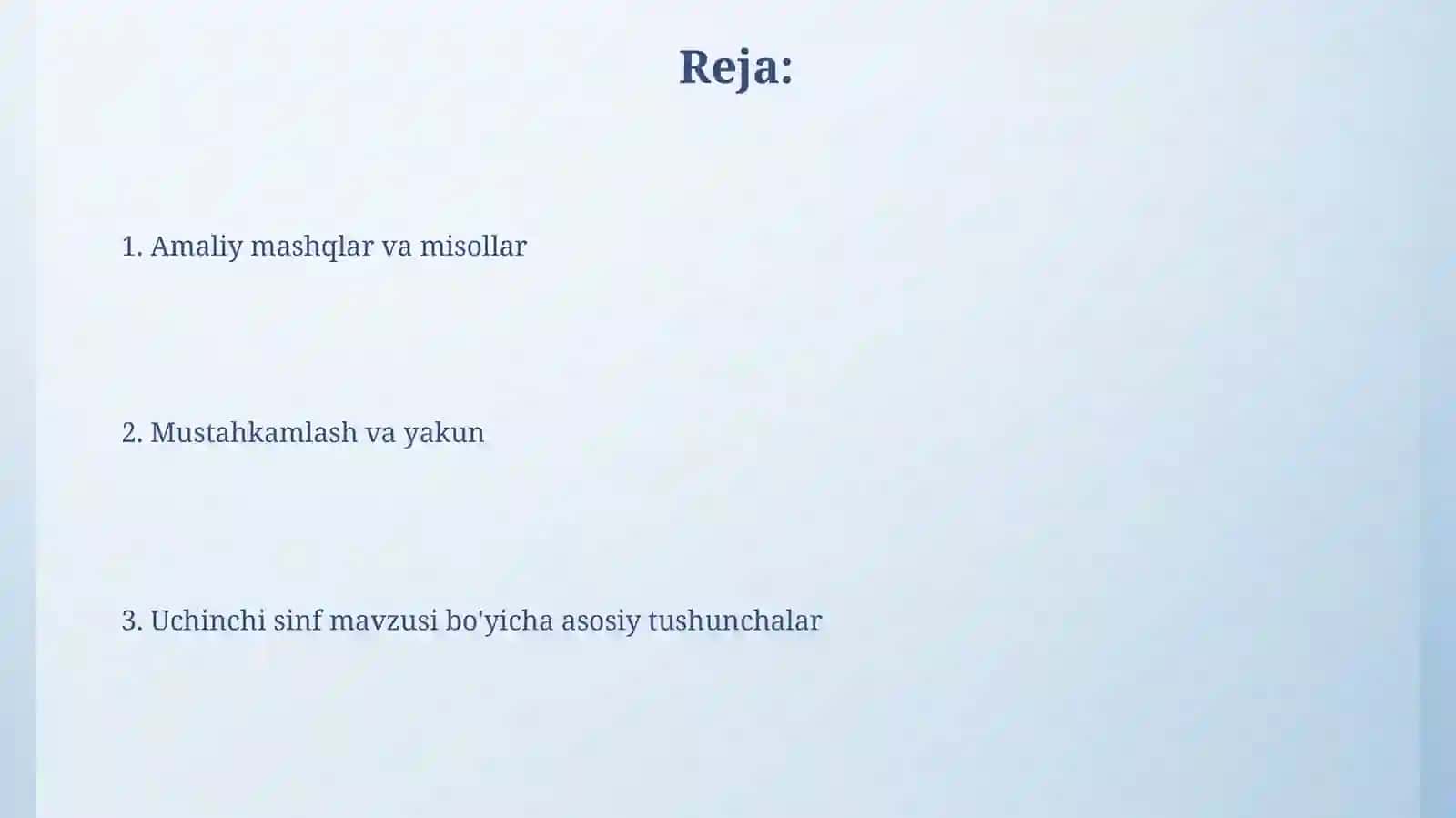 Marfemika mavzusi 3sinf 2