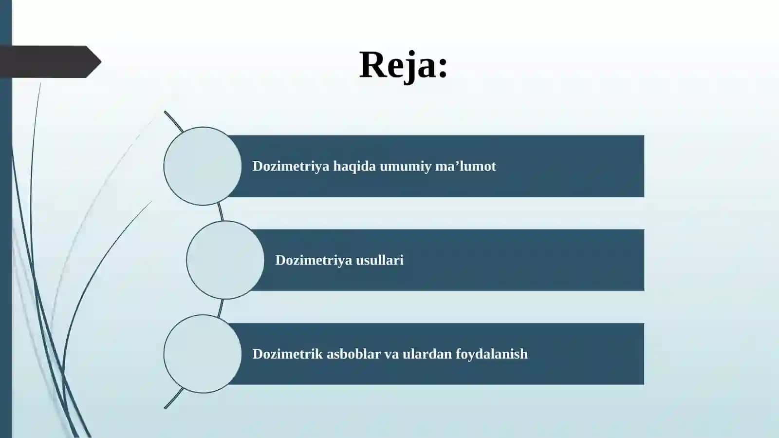 Dozimetriya metodlari. Dozimetrik asboblar tasnifi. 2