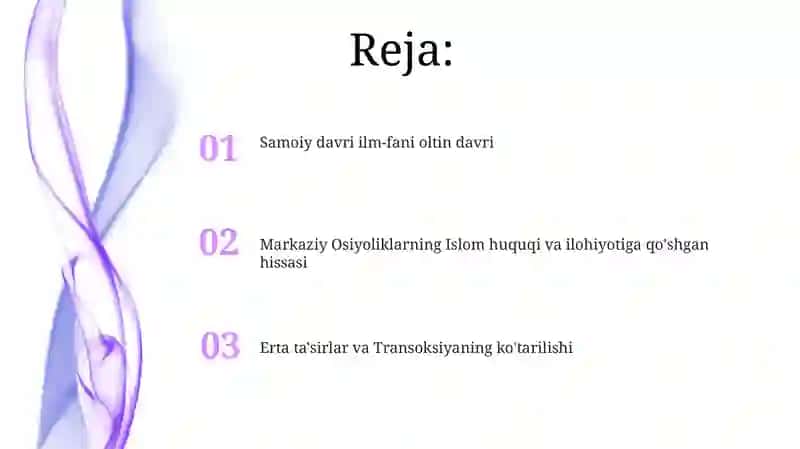 Markaziy osiyo allomalarininig islom ilmiga qoʻshgan hissalari. 2