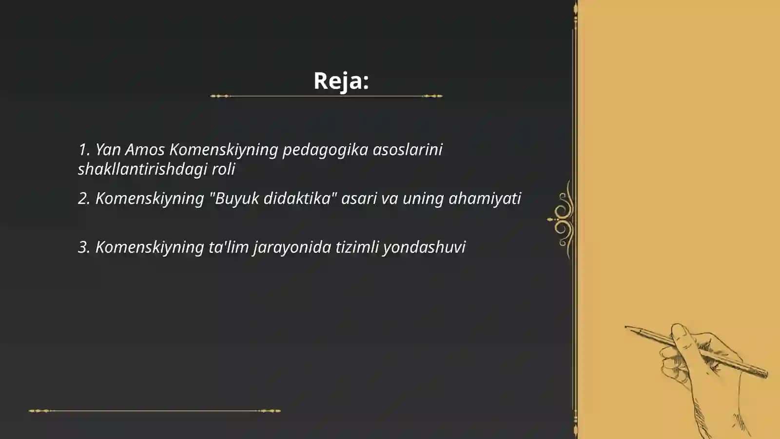 Yan Amos Komenskiy Iogan Pistalotsiyning pedagogika faniga qoʻshgan hissasi 2
