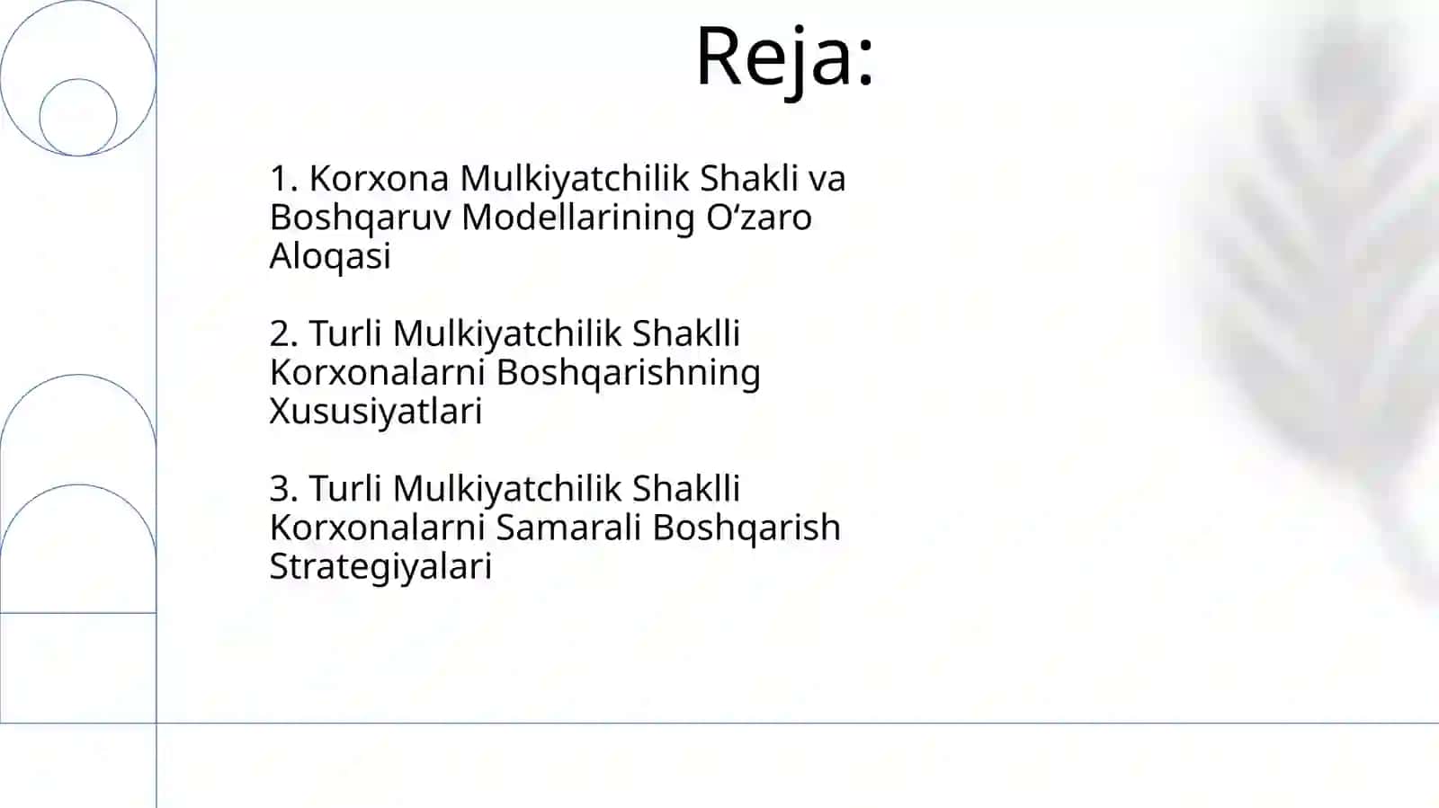 Turli mulkchilik shakllariga tegishli korxonalarni boshqarish xususiyatlari 2