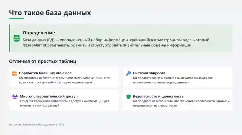 Работа с базами данных 2