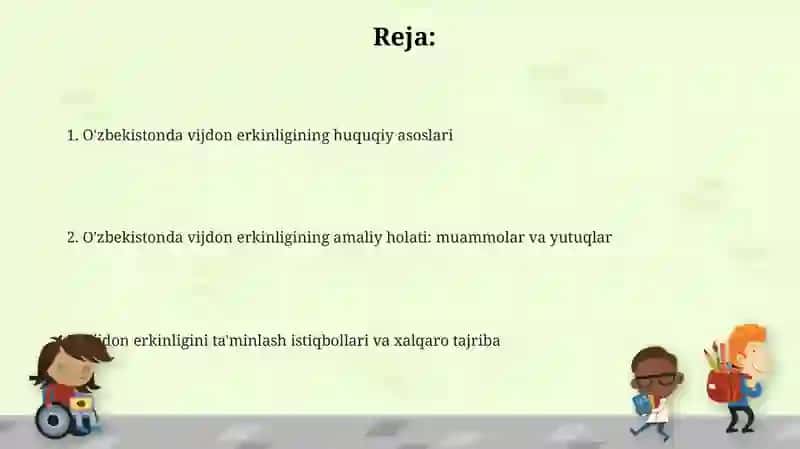 Oʻzbekistonda vijdon erkinligi 2