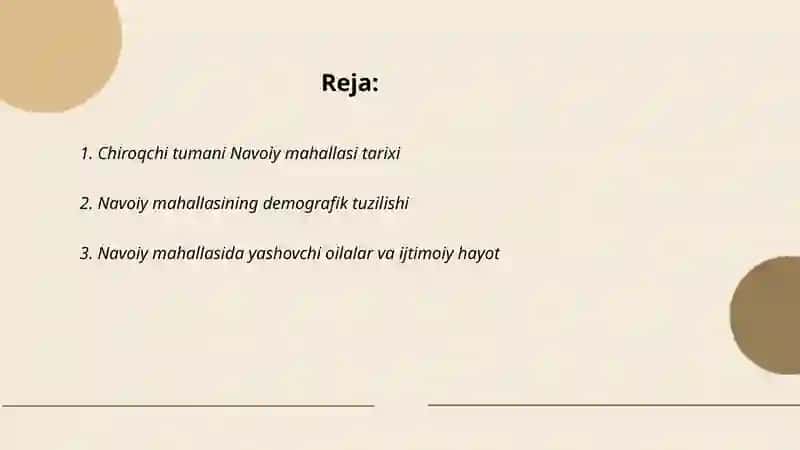 Chiroqchi tumani Navoiy mahallasi tarixi 2