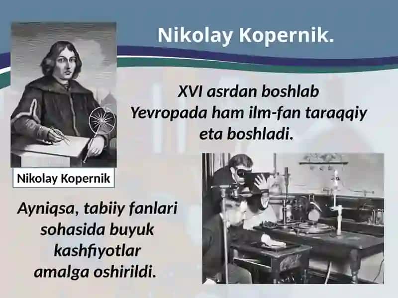 Yevropada ilm-fan kashfiyotlari 2