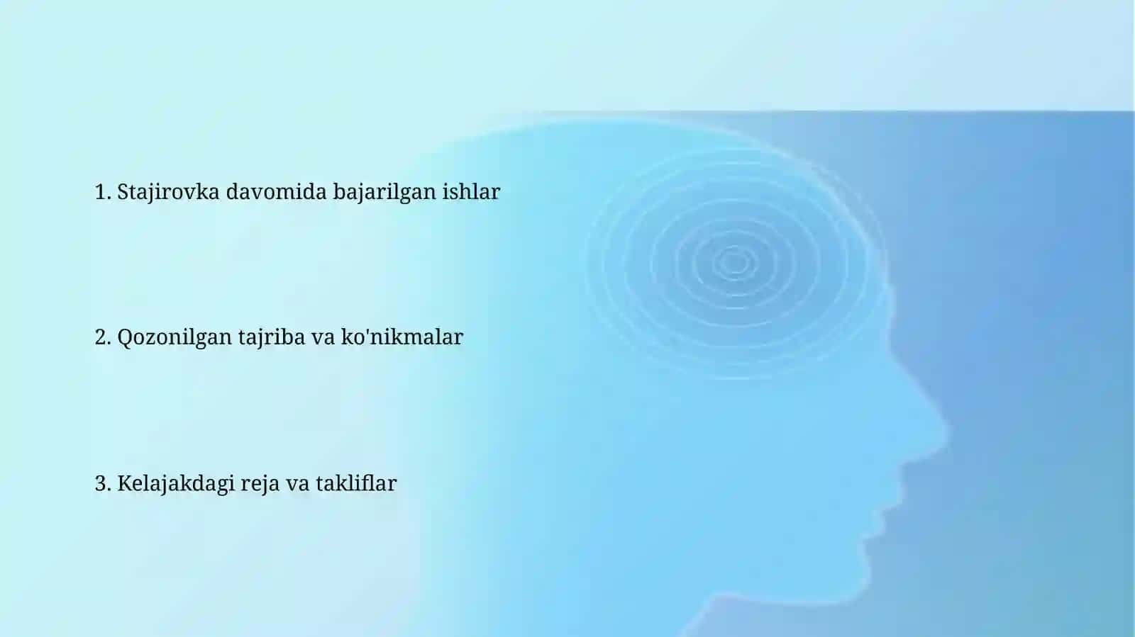 Amaliyot jarayonida bajarilgan ishlarim haqida 2