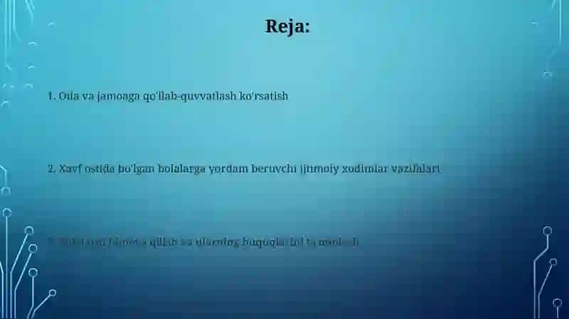 Xavf guruhidagi bolalarga yordam beruvchi ijtimoiy ish xodimining vazifalari 2
