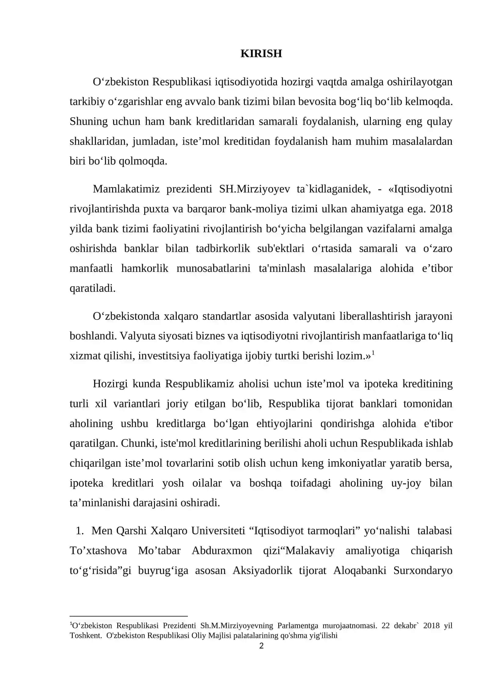 AT «Aloqabank» faoliyatining umumiy tasnifi Aloqabank hisoboti 2