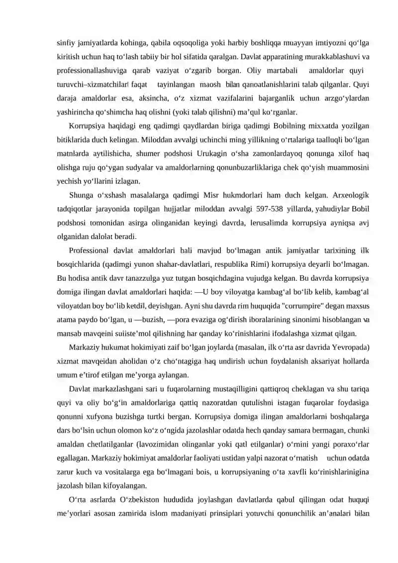 Korrupsiyaga qarshi kurashish bo’yicha xalqaro tajribalar 2