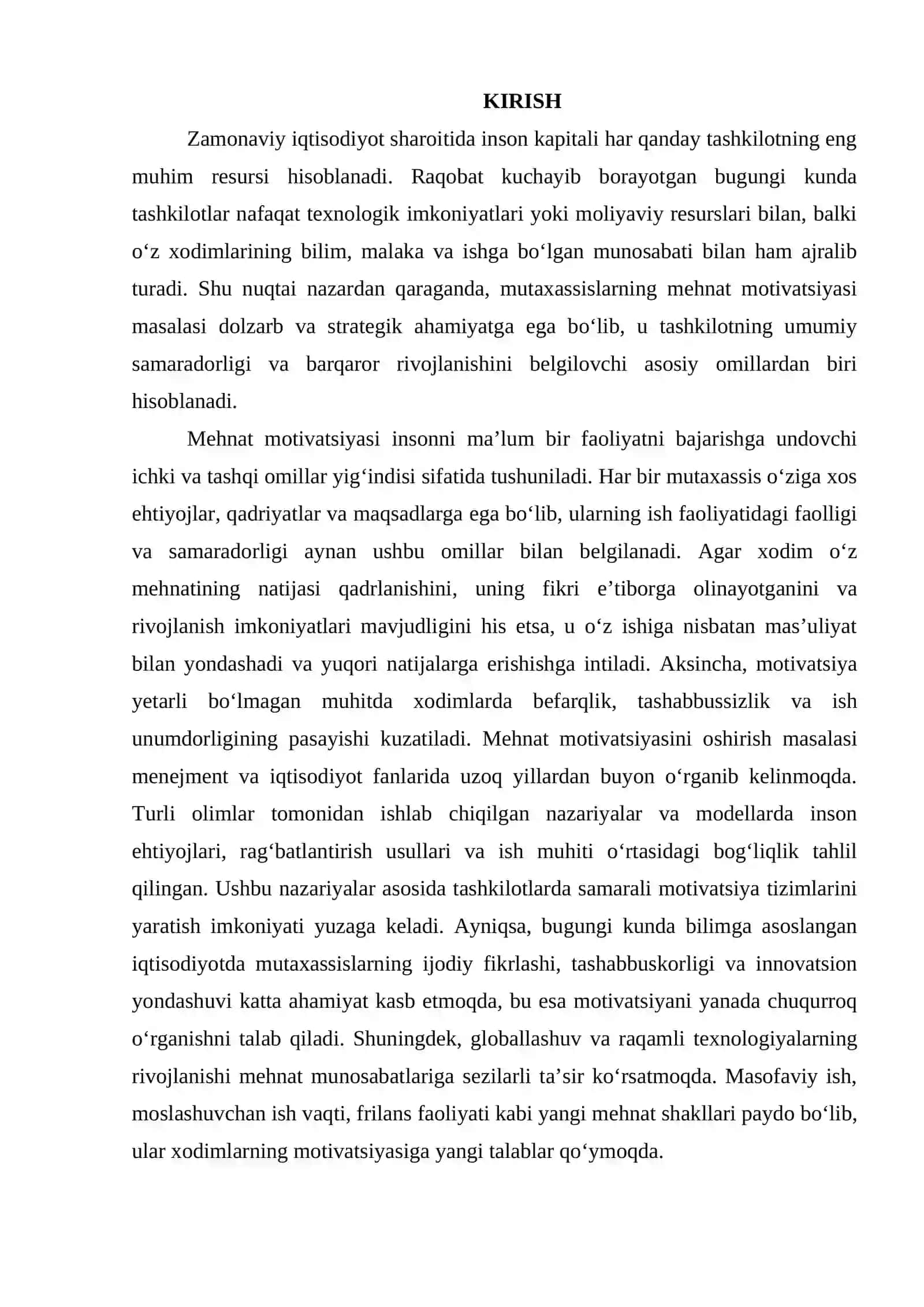 Mutaxassislarning mehnat motivatsiyasini oshirish modellari 2