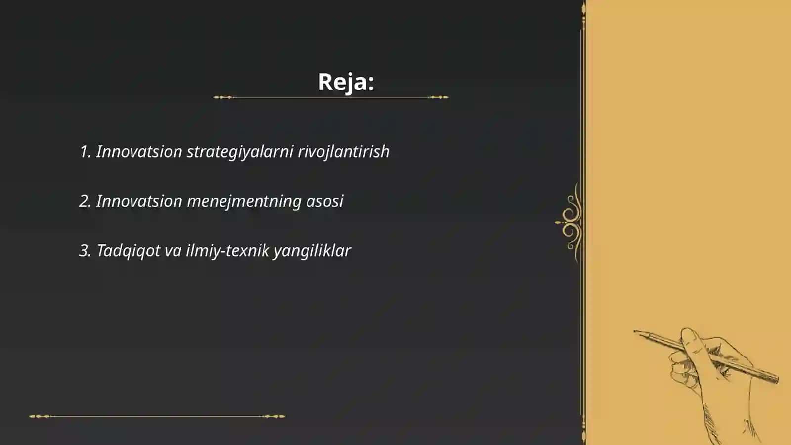 Korxonaning innovatsion faoliyati 2